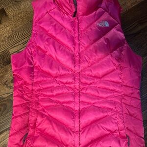 The North Face Fuchsia Puffer Vest
